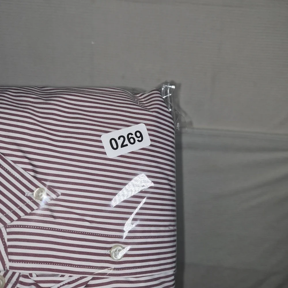 Ralph‎ Lauren Polo Classic Fit Performance Shirt Men's XXL Burgundy Stripe
